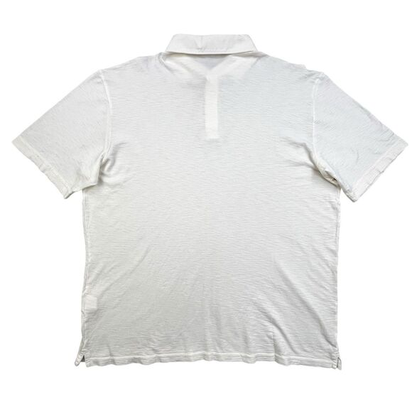 Peter Millar Crown Crafted Journeyman Polo Shirt Mens L White Pima Cotton Soft - Picture 5 of 10